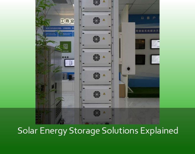 Solar Energy Storage Solutions Explained